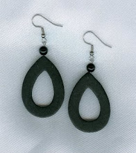 Black Wooden Earrings