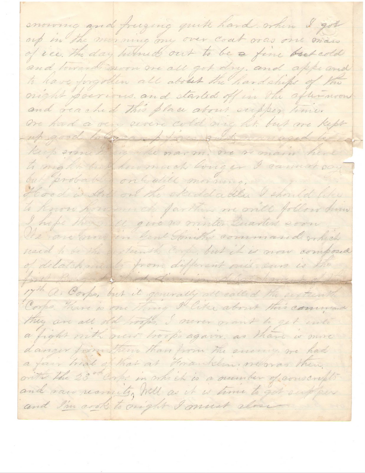 Edward G. Stevens' Civil War Letters: December 23, 1864