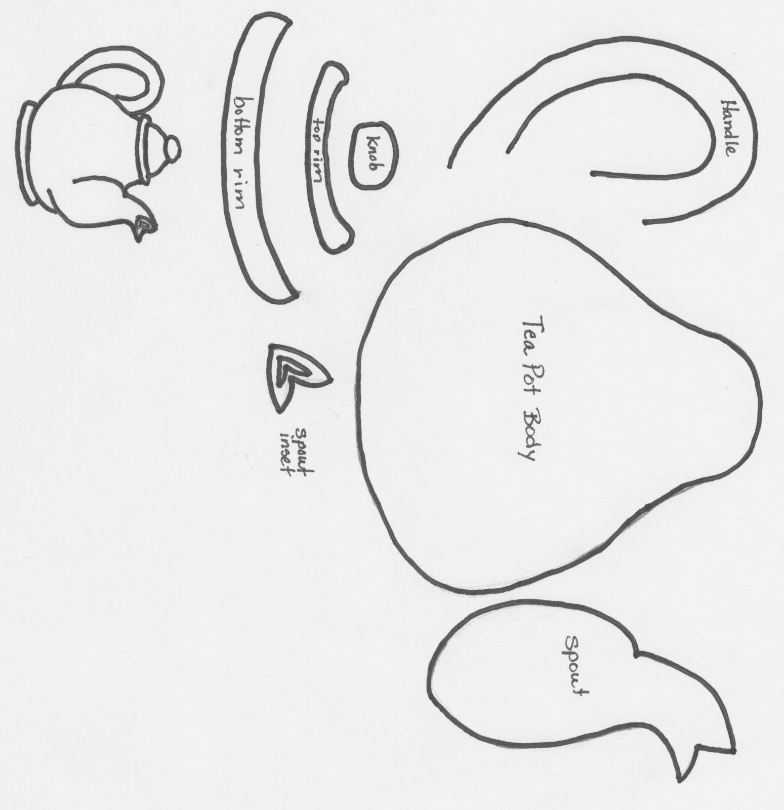 This is a picture of Exceptional Teapot Template Printable This is a graphic of Exceptional Teapot Template Printable