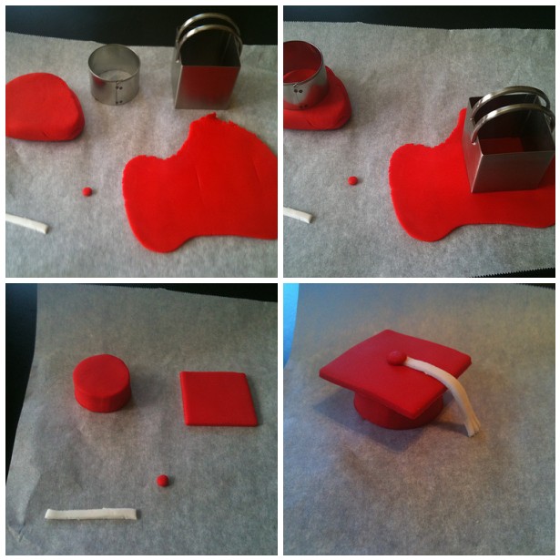 oh,sugar! Mortar Board Cupcake Topper Tutorial