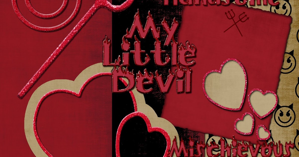 In Stitches: Blogger Background &amp;quot;My Little Devil&amp;quot;