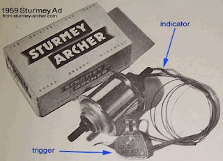 Sturmey-Archer 3-speed hub and shifter from 1959