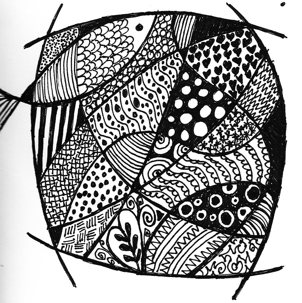 About art and other stuff...: Zentangles... so there's a name for that?