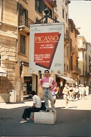 Jeovah Santos visita a exposição de Pablo Picasso em Verona Itália.