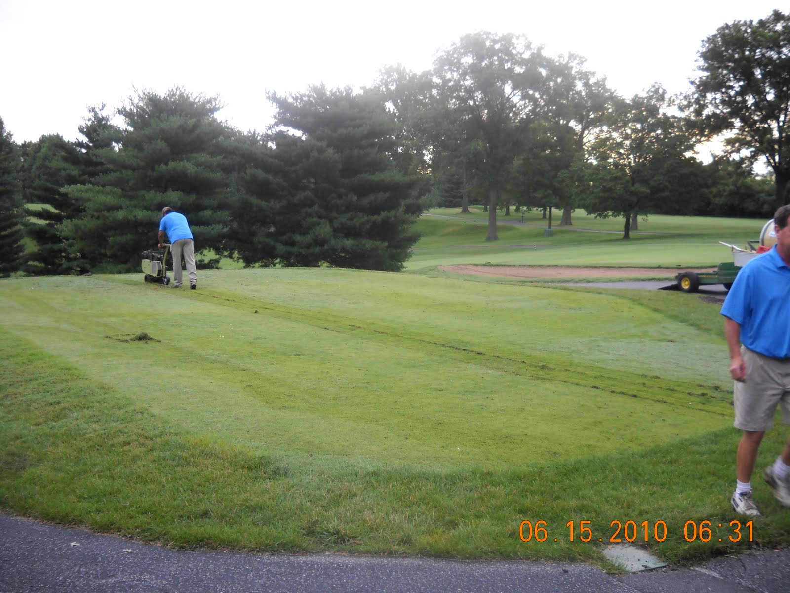 Glen Echo Country Club Golf Course Management 8 Tee box progress