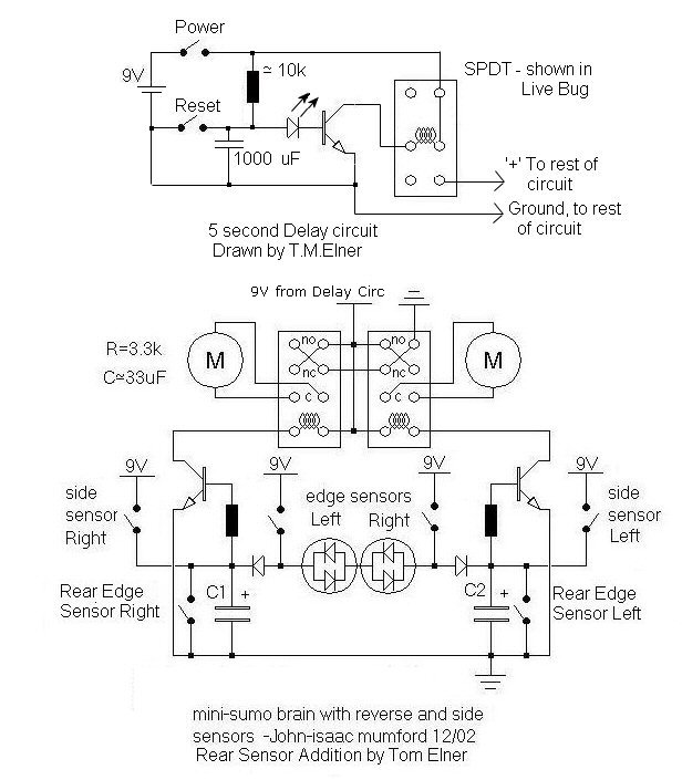 Electronic Circuits Diagram: Controller robot circuit