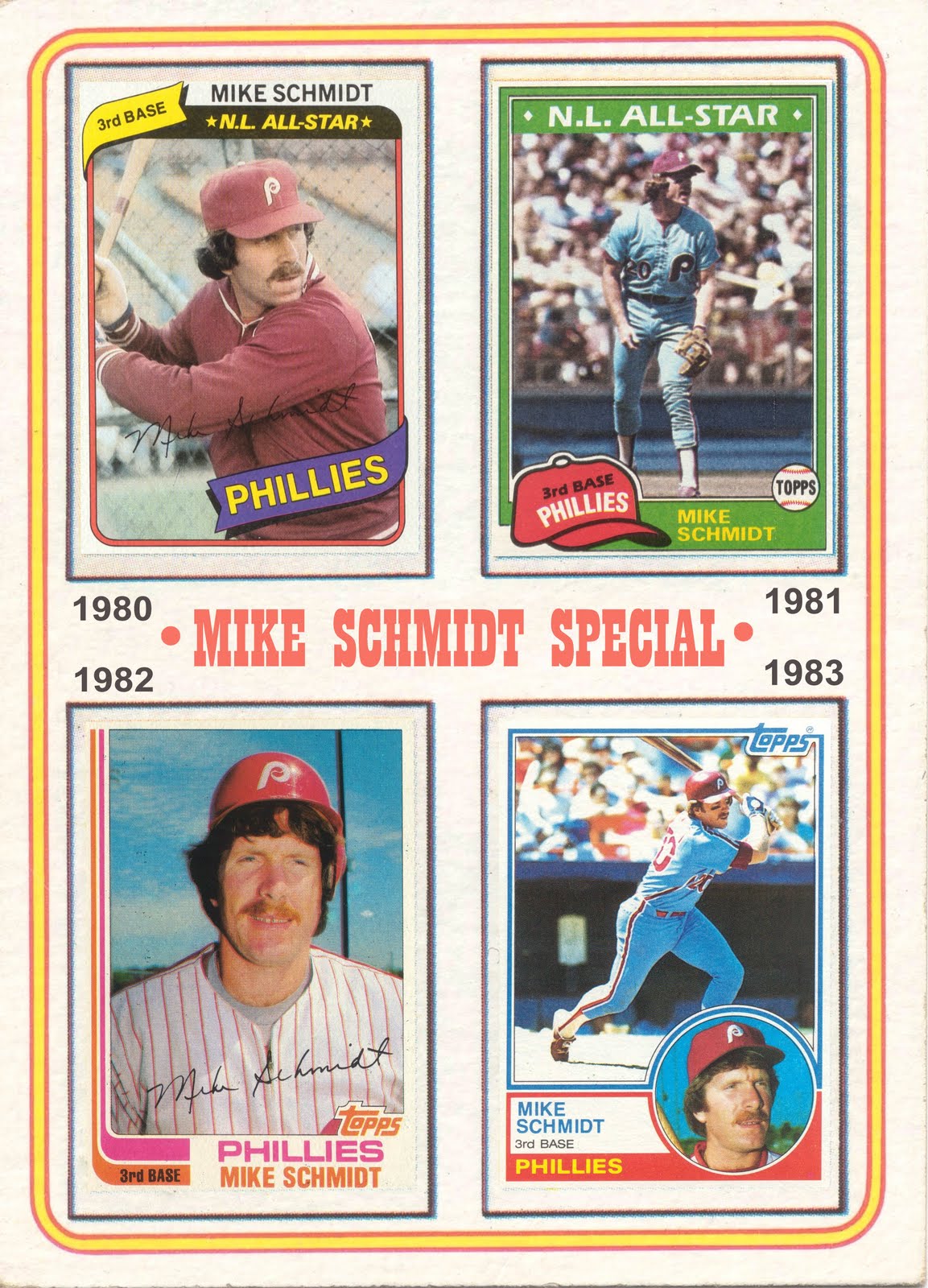 The Phillies Room: 2010 Chachi Mike Schmidt Special #MS3 1980-1983
