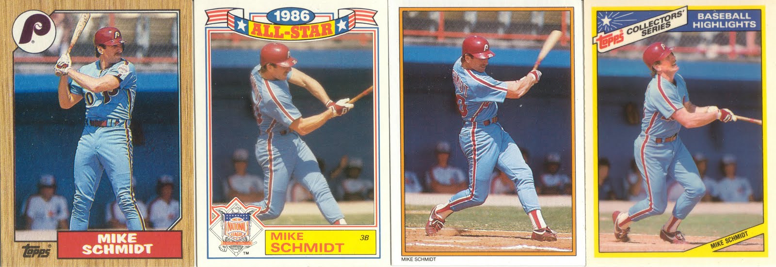 The Phillies Room 1987 Topps Mike Schmidt Batting Sequence