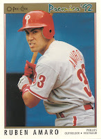 The Phillies Room: 1992 O-Pee-Chee Premier #16 Ruben Amaro, Jr.