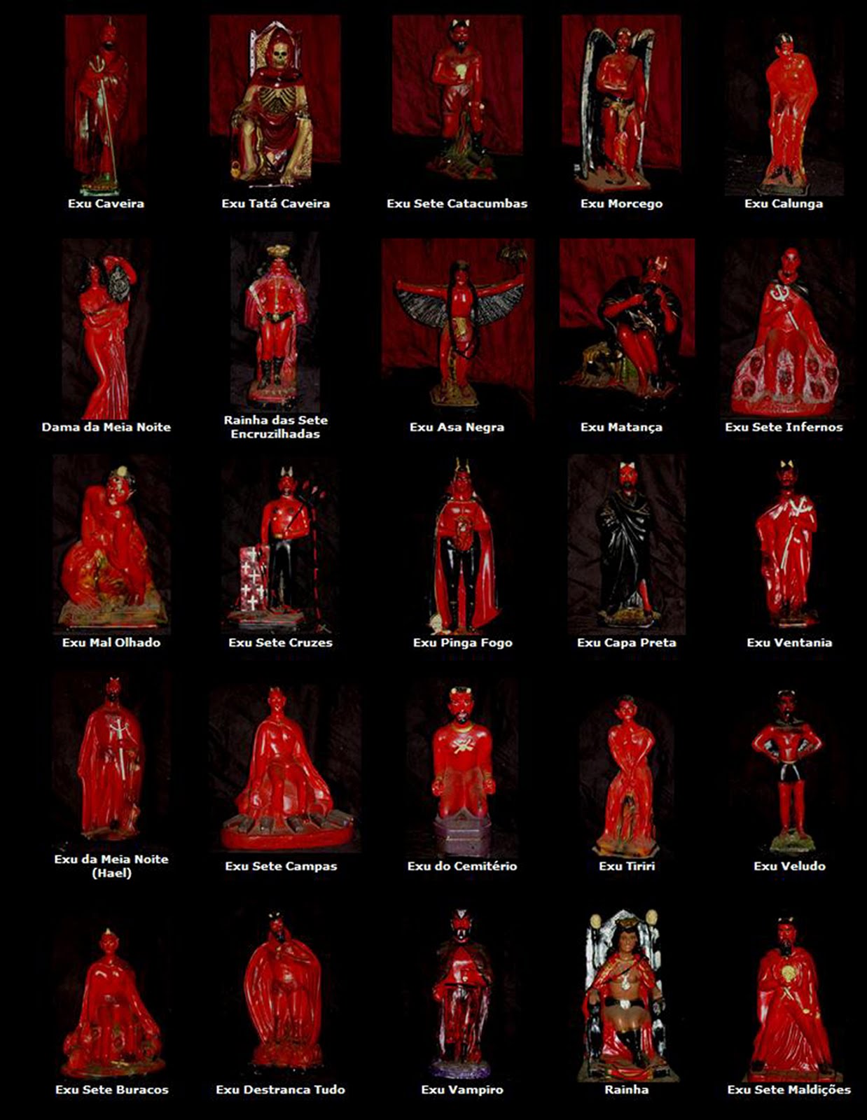 Culto das Sombras Algumas entidades