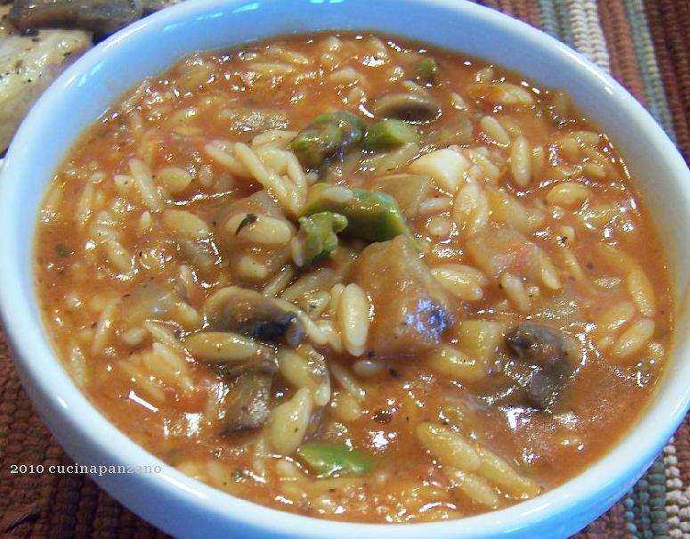 Cucina Panzano Orzo with Eggplant, Asparagus & Mushrooms