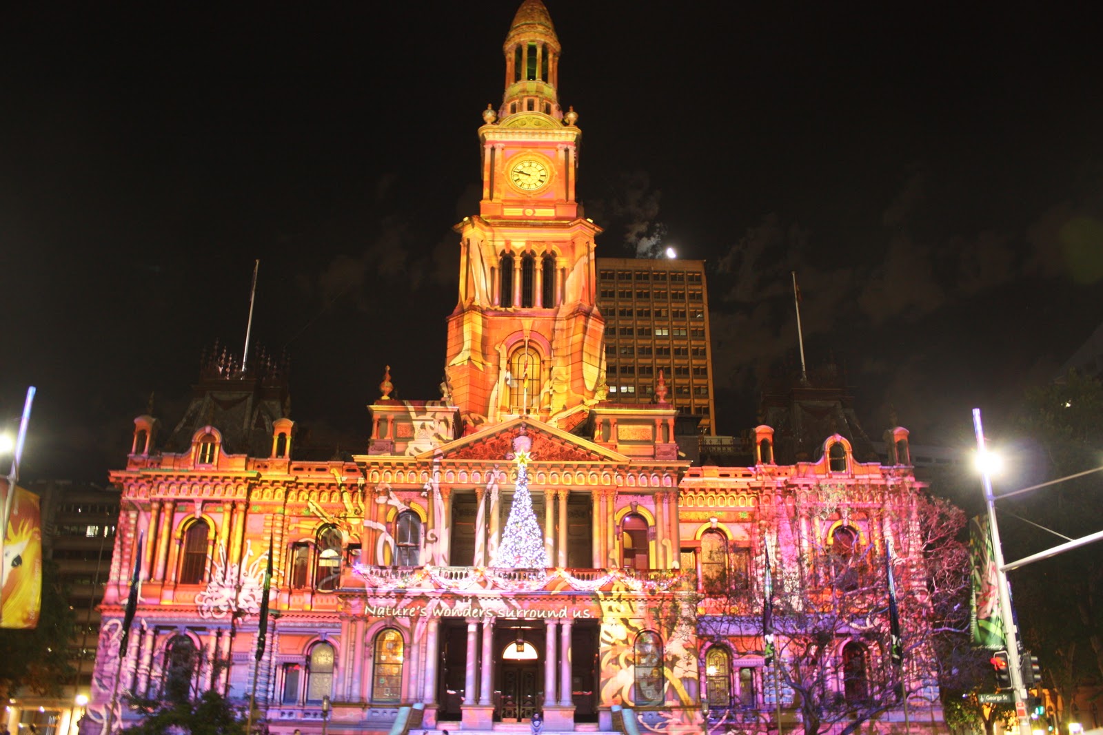 Sydney City and Suburbs Sydney Town Hall, Lights of Christmas