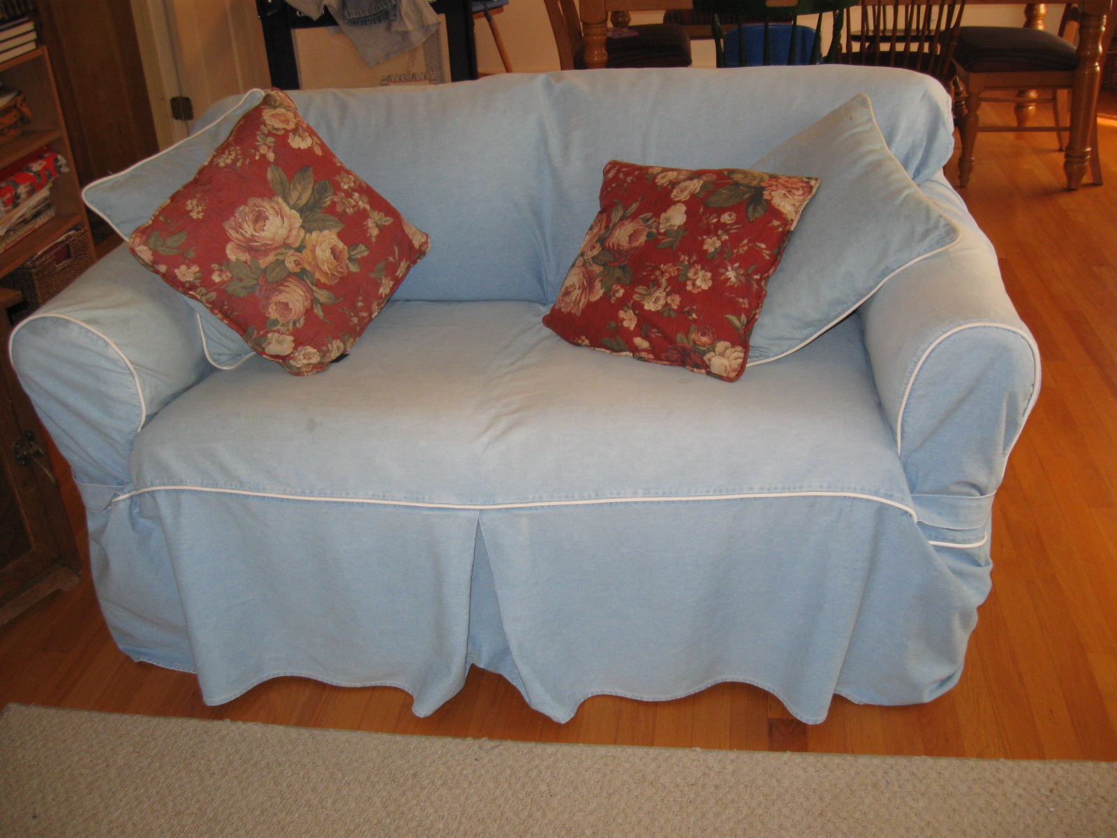 Moving Sale Broyhill Sleeper Sofa & Loveseat with Slipcovers
