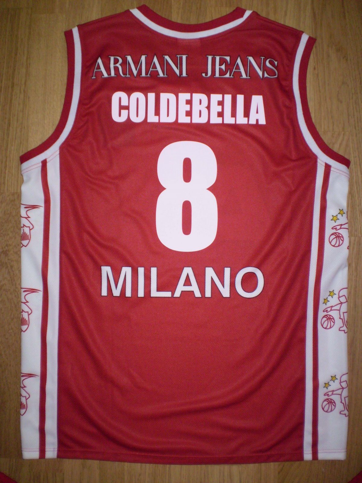 CAMISETAS FIBA OLIMPIA AJ MILAN C. COLDEBELLA