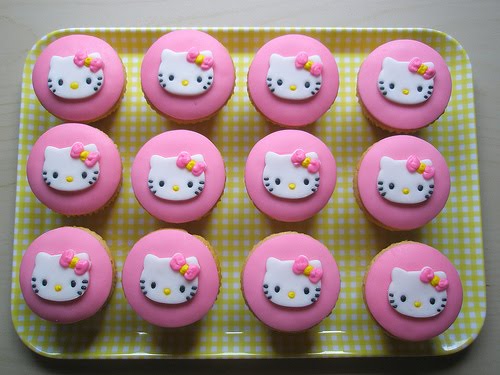 Hello Kitty Cupcakes Ideas. Cat Cupcake Tuesdays - Hello