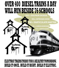 Free Poster: Over 400 Diesel Trains a Day will Run Beside 76 Schools