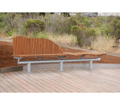 Benches Outdoor on The Dyning Outdoor Bench Brings Natural Wood Elements To A Modern