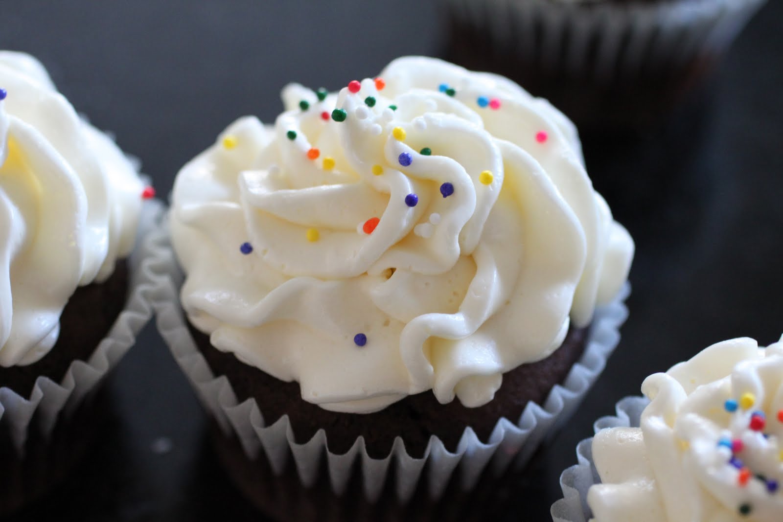 Barefoot Contessa's Chocolate Cupcakes (Altitude Adjusted) with Swiss