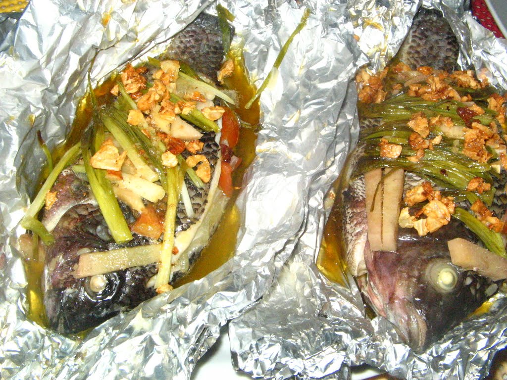 Home Cooking for my Honey Steamed Tilapia with Butter and Garlic