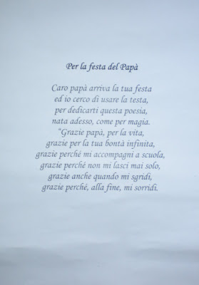 Festa Del Papa Un Disegno Ed Una Poesia Da Mia Figlia Marta Primo Anno Dell Asilo E Idealmente Dalla Piu Piccola Sara