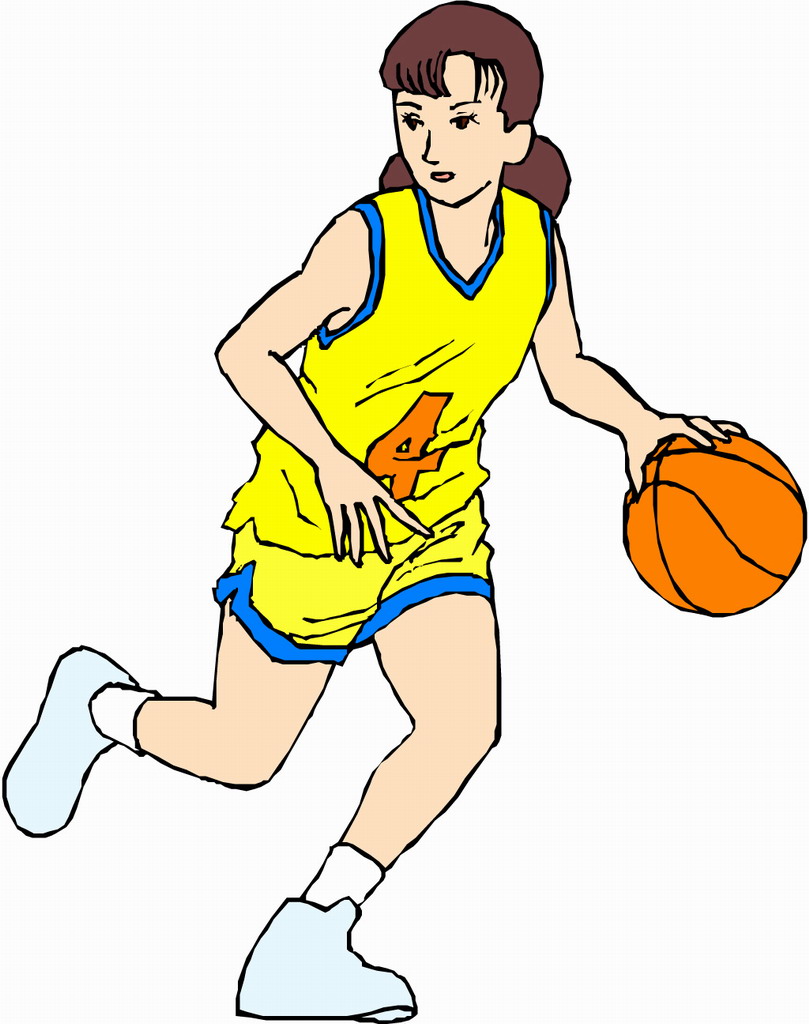 clipart girl basketball player - photo #48