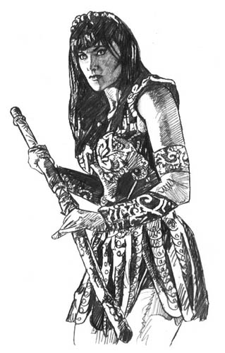 xena coloring pages - photo #49