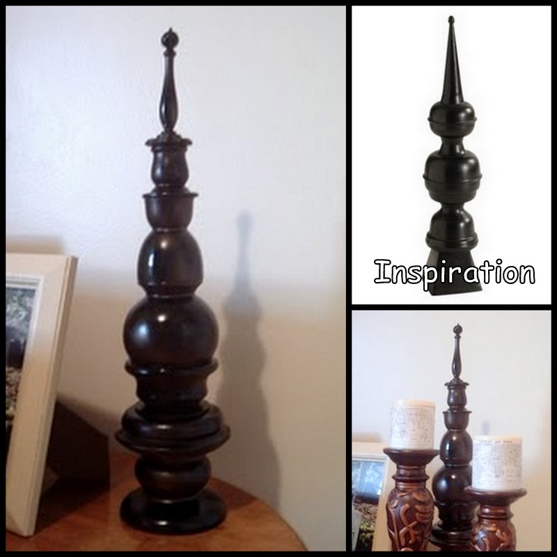 Dollar Store Crafter Rooftop Finials