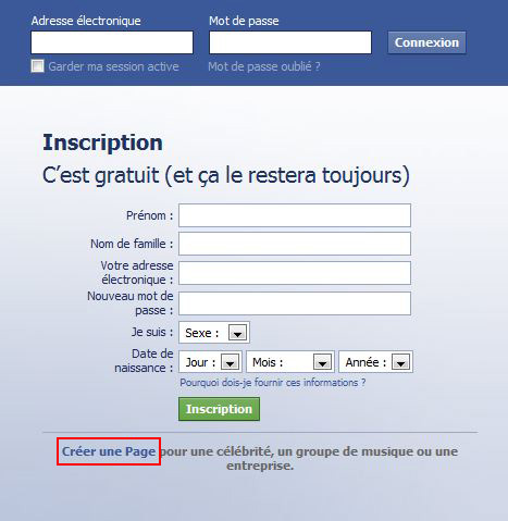 comment ouvrir une page j'aime sur facebook