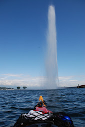 Approching the Geneva water fontain