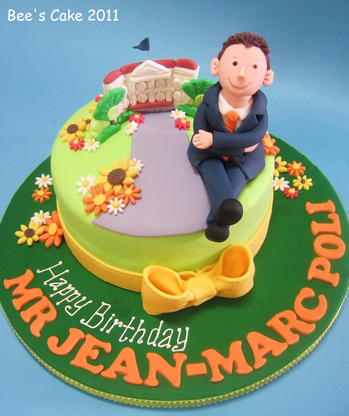 Bee's Cake Happy Birthday Mr JeanMarc Poli