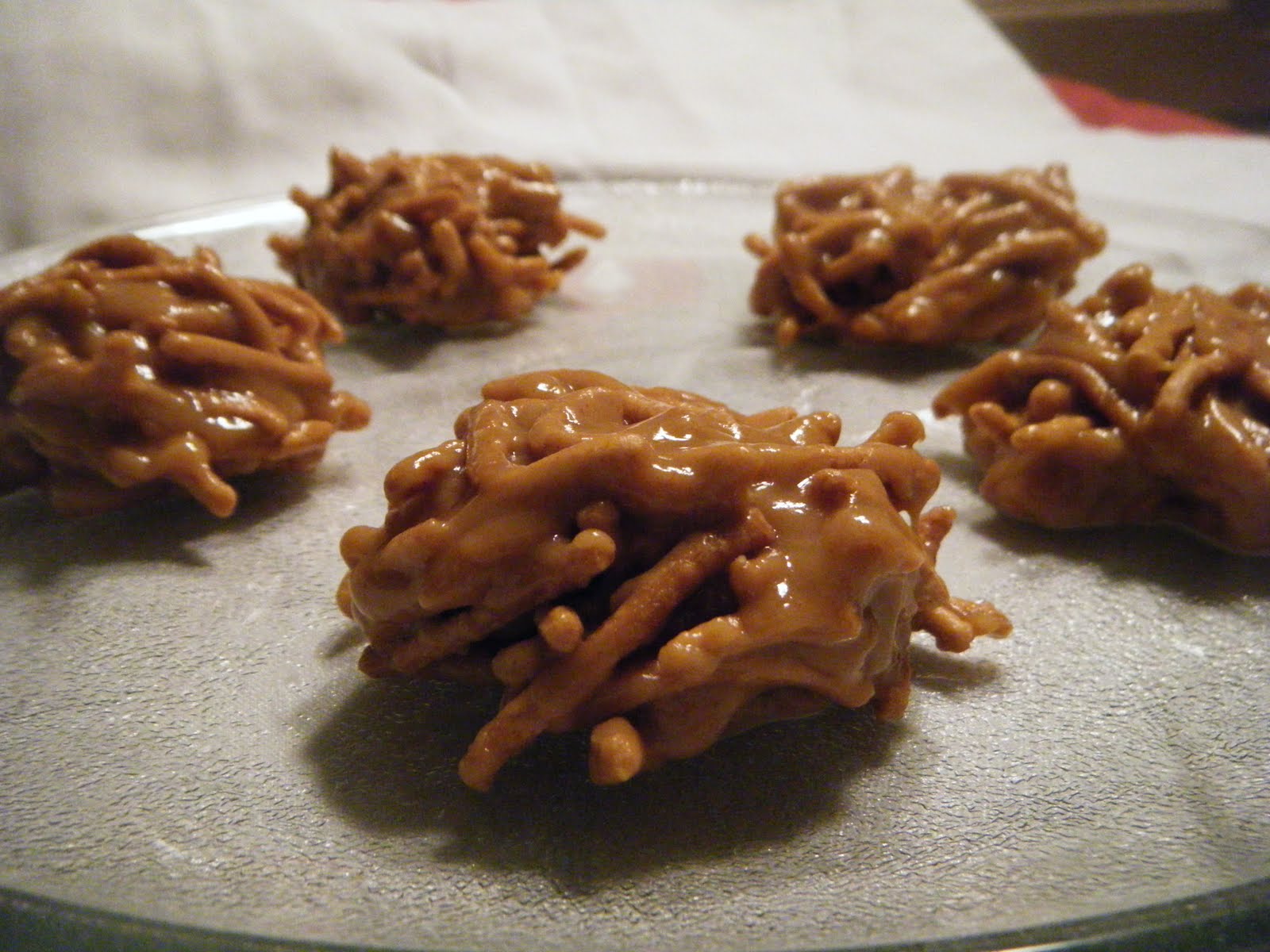 One Nutty Mama Peanut Butter Noodle Cookies (No Bake)
