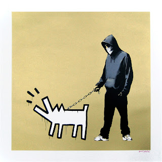 Banksy Choose Your Weapon Print Gold