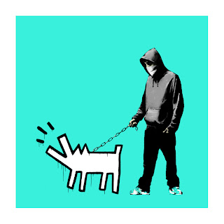 Banksy Choose Your Weapon Print Turquoise