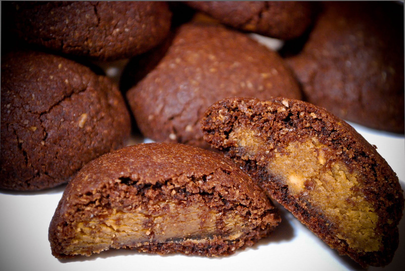 GillyCakes Vegan Chocolate Peanut Butter Pillow Cookies