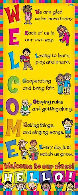 Kindergarten Big Learning: Welcome Poster