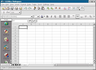 hoja de calculo (Excel, Calc): KOffice KSpread