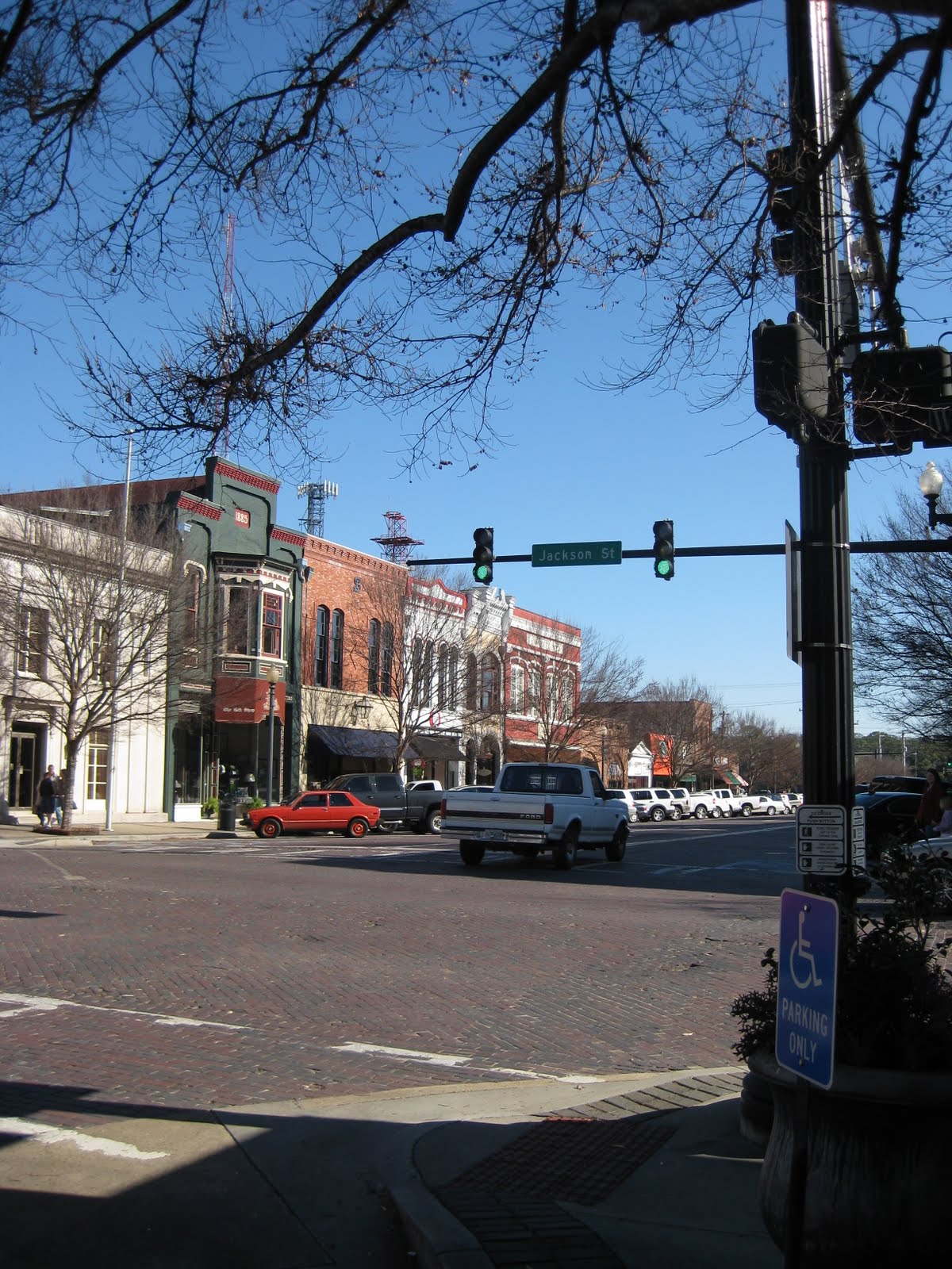 Good things happened Thomasville, downtown and brick paved streets