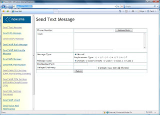 SMS To A Port Number NowSMS