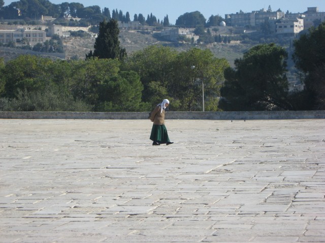 Woman at The Dome of the Rock