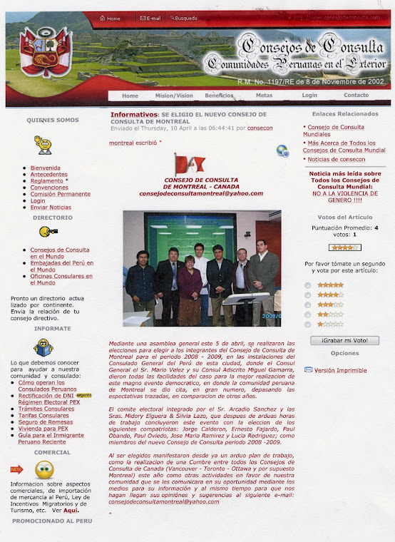 Comunidades Peruanas en el Exterior