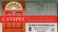 Canspec Building Services - James Watters Serving Durham Region, Newmarket & Toronto, GTA Area