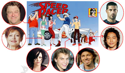 Speed Racer Brother Cast of mach 5 and the speedracer cast