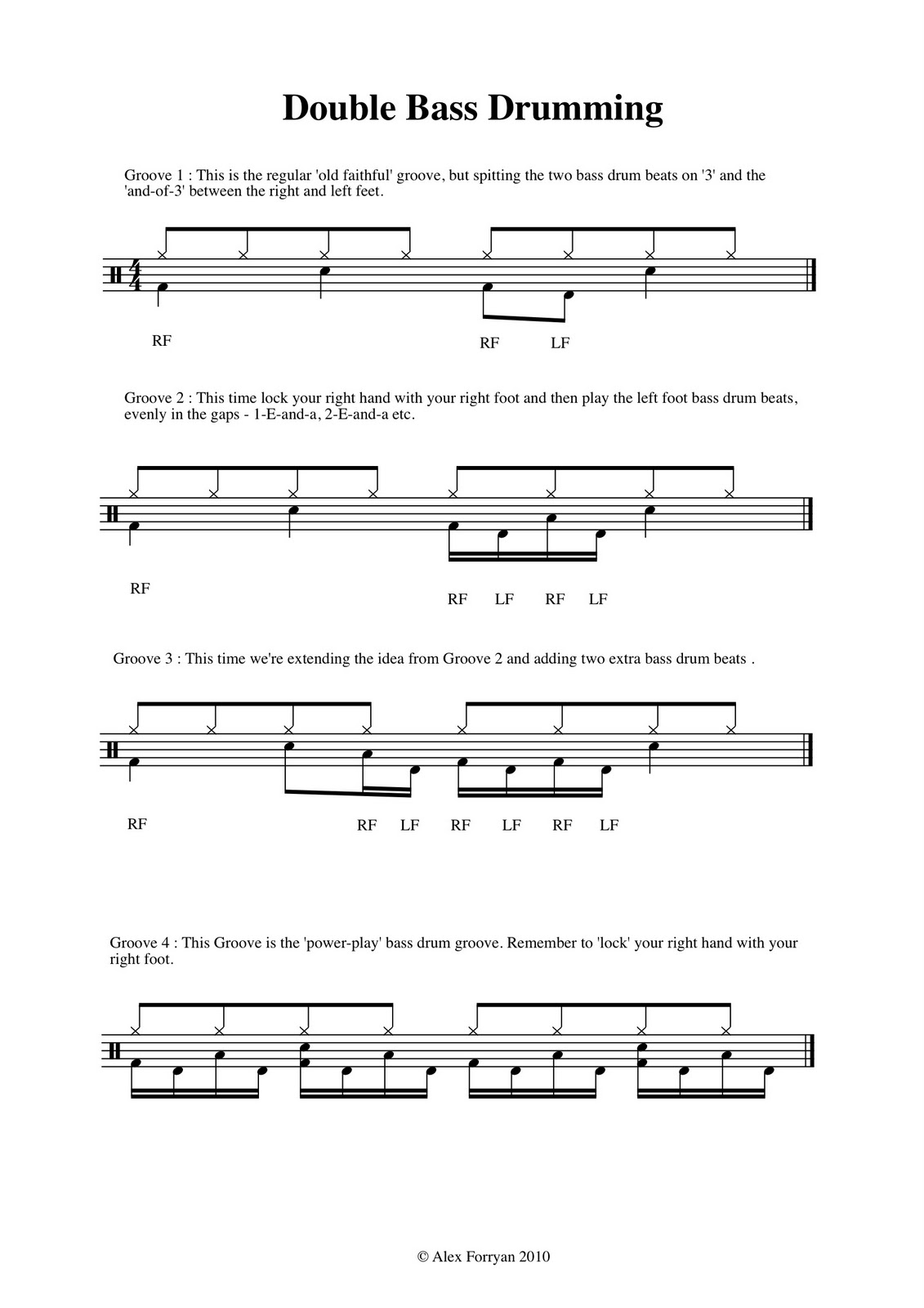 Playsomething Drums Double BassDrumming