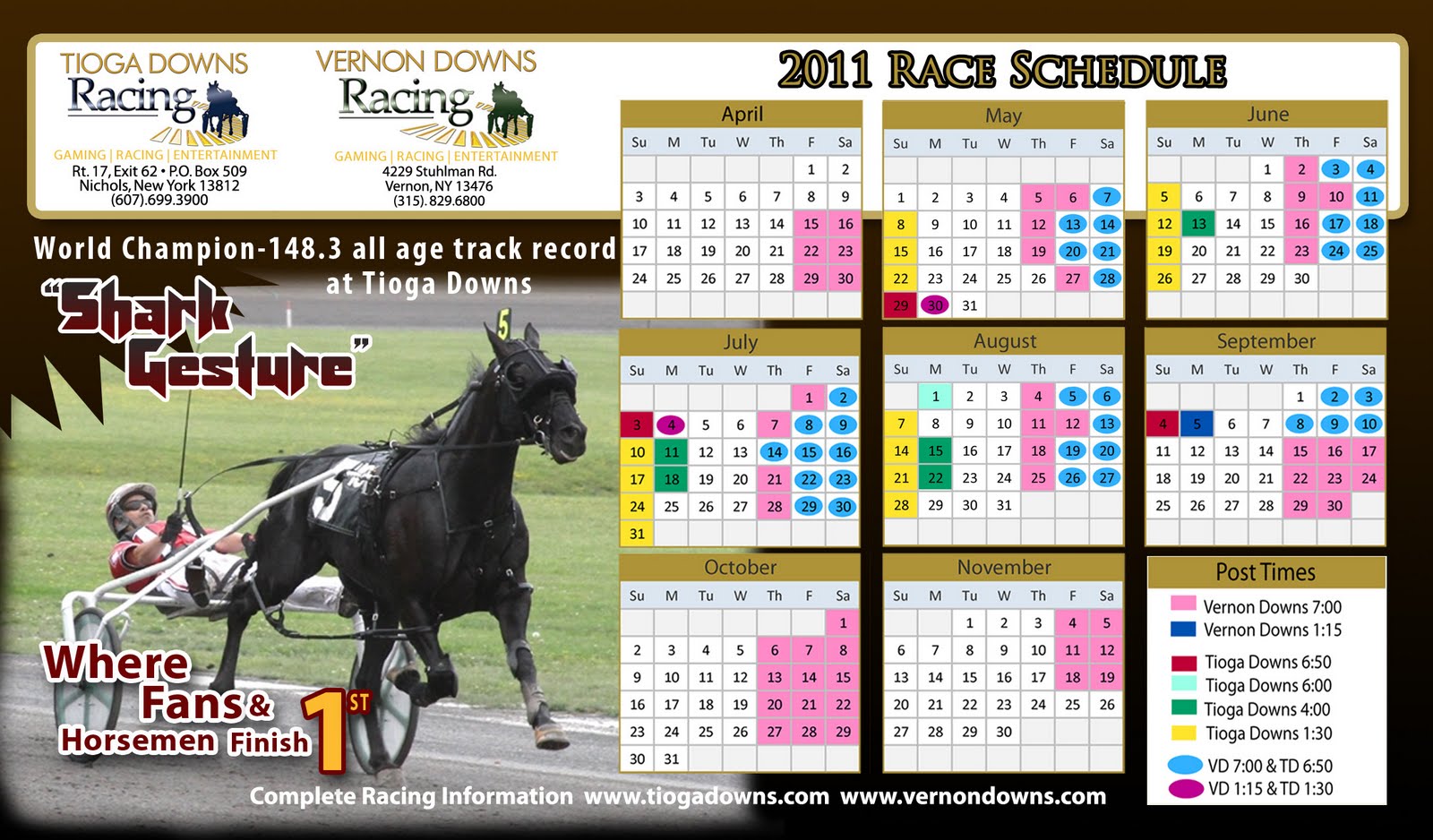 Tioga Downs Casino Resort: Tioga & Vernon Downs Offer A Bounty Of Tioga Downs Casino Resort: Tioga & Vernon Downs Offer A Bounty Of