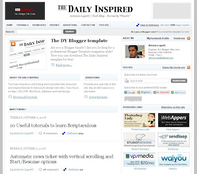 The Daily Inspired Blog Theme