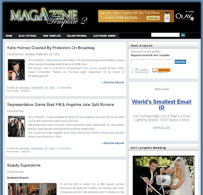 Magazine 2 Blogger Template