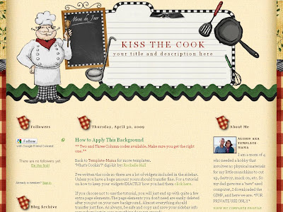 Kiss the Cook Blogger Template