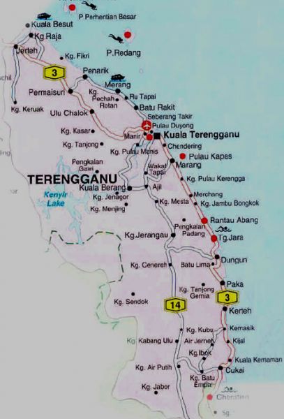 TERENGGANUKITER PETA NEGERI TERENGGANU