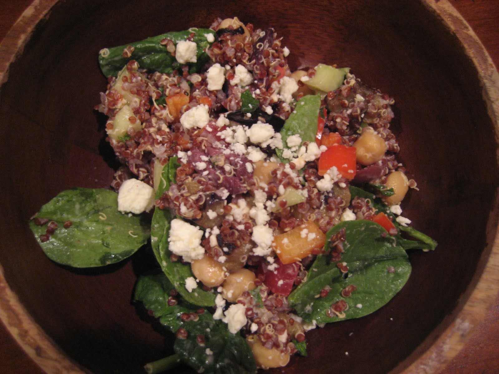 Cole's Kitch quinoa salad with greek yogurt dressing