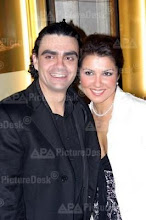 Anna and Rolando after a performance of L'elisir d'amore at the state opera Vienna on 06th April 05
